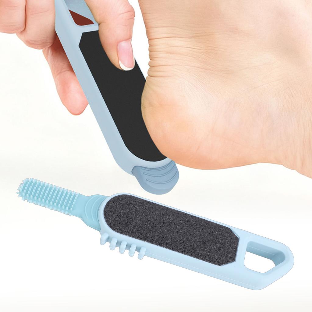3 in 1 Foot File Toe Cleaner Foot Scrubber Heel Scraper Callus Remover for Wet Dry Dead Skin Removal Exfoliating