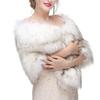 Bride Scarf For Outdoor Weddings Artificial Furs Design Lightweight Polyester Shawl Cold Weather Essential