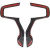 Carbon Fiber Steering Wheel Cover Molding Trims Accessoriess For -2025 Chevy Silverado Blazer -2024 Tahoe Suburban (Side Trim)