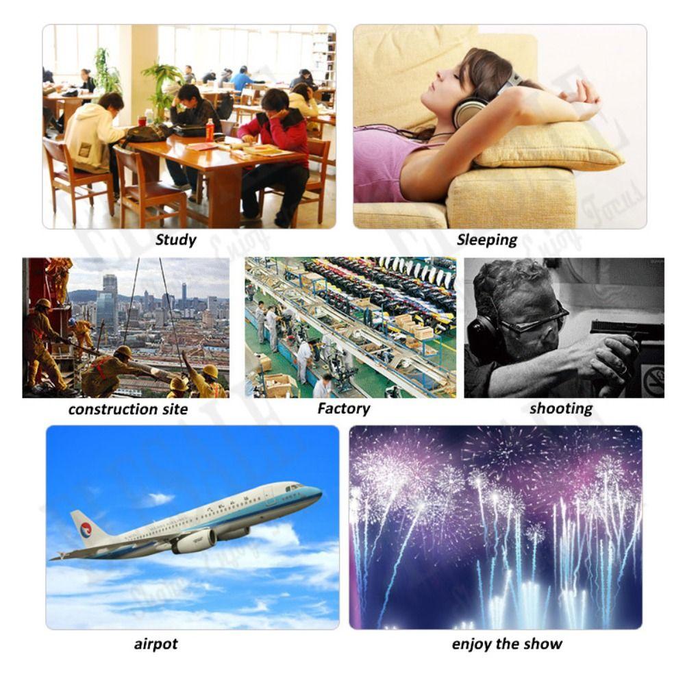 Noise Reduction Anti-Noise Head Earmuff SNR-35dB Ear Protector Ear Defenders  Sleeping Study