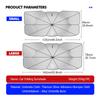 Car Sunshade Umbrella Foldable Front Window UV Protection Summer For Opel Corsa Astra H G J Insignia Vectra Zafira Meriva