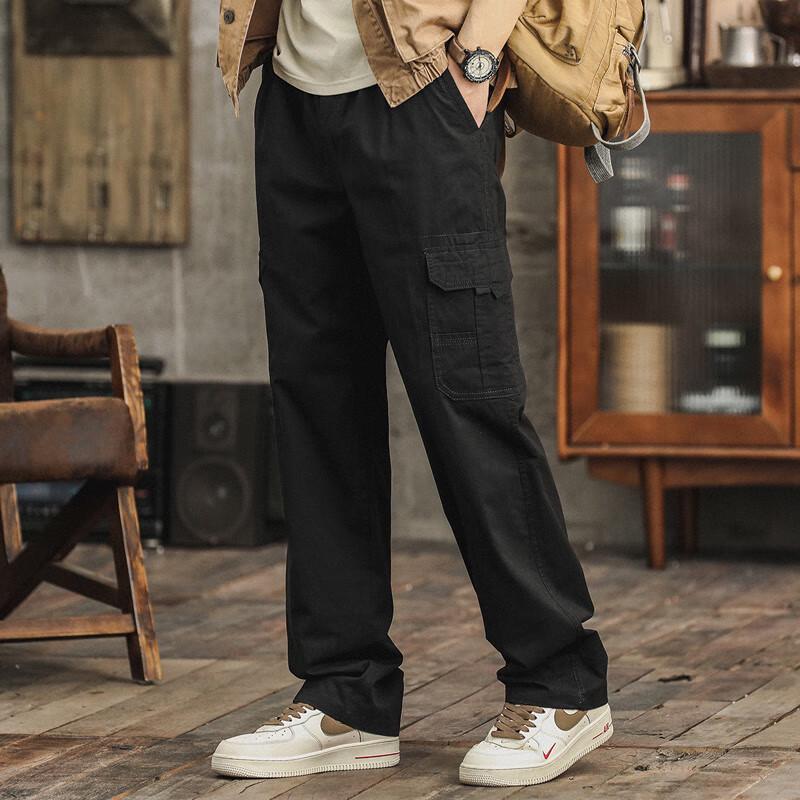 POUM Men's American Style Cotton Cargo Pants