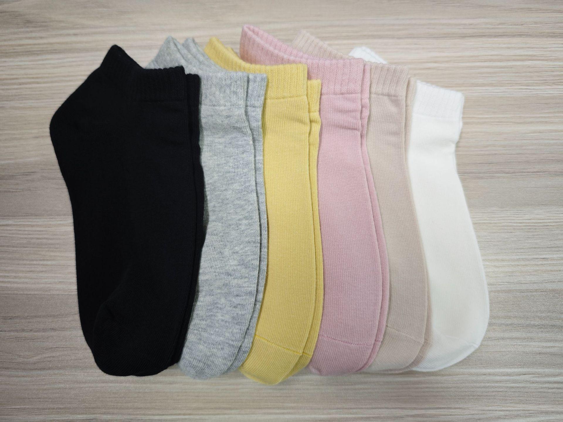 

[Бесплатная доставка] Женские нескользящие хлопковые носки-лодочки для весны и лета — низкий каблук, дезодорант, короткие носки One Size