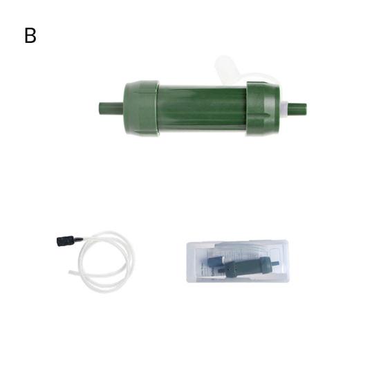 Personal Water Filter Straw Mini Water Purifier Universal Easy To Install Outdoor Camping Water Purifier Straw Kit Emergency Survival Gear