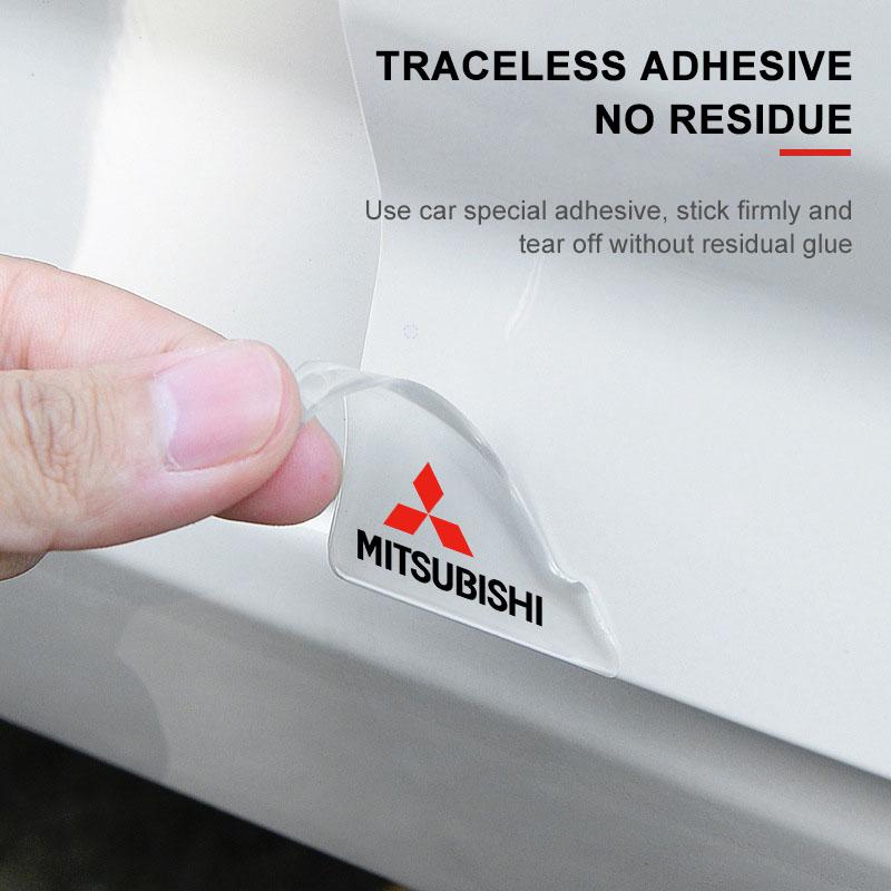 Car Door Corner Cover Anti-Scratch Protection 3D Badge Sticker For Mitsubishi Asx Lancer Outlander Pajero Ralliart Accessories Car Styling