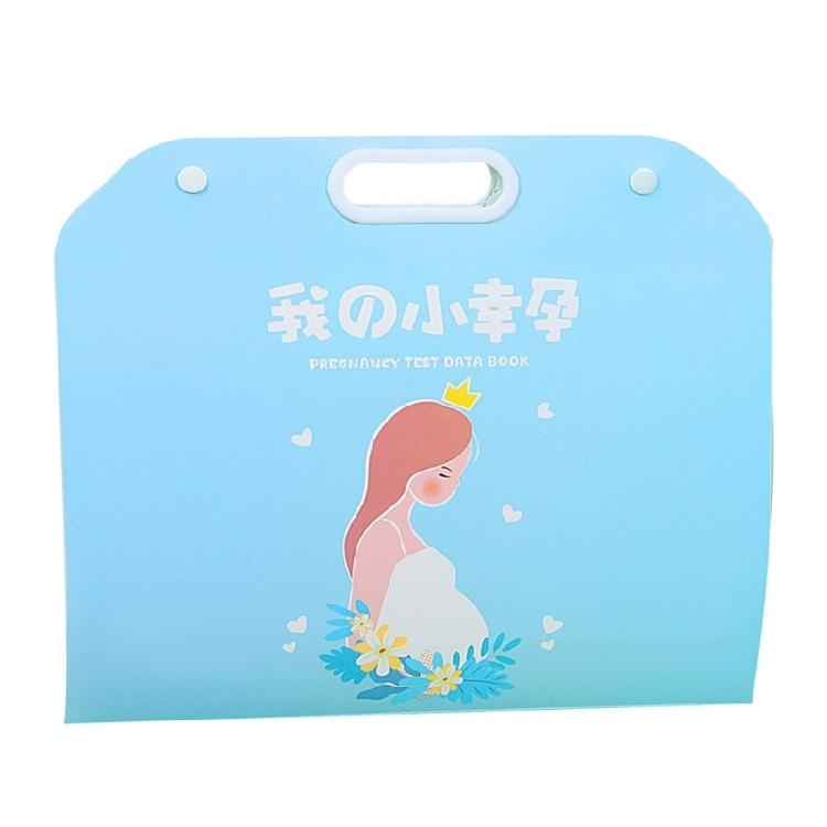 

40/60 Pages Multifunctional Document Organizers Storage Booklet Pregnant Report File Folder синий