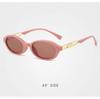 European and American style women's smell coffee color new oval small frame square round face women's sunglasses high-end sunglasses