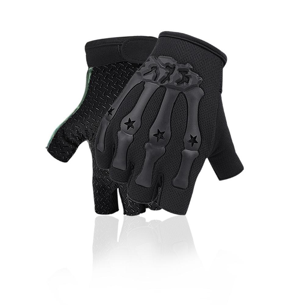 Riding Fingerless Gloves Non-slip Half Finger Gloves for Motorcycle Biking Hiking Hunting Outdoor Use Active