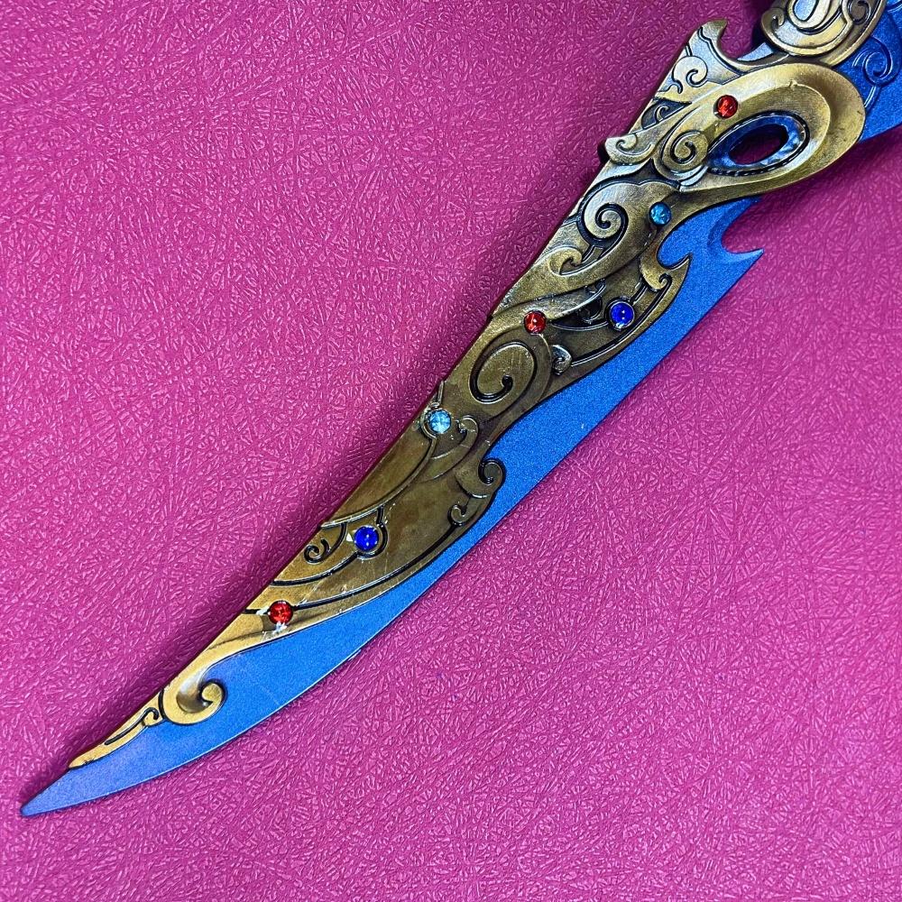 11.6inch Metal Kingdoms Katana Chinese Ancient Steel Sword Damascus Sword Real Size Japanese Katana Original Samurai Sabre Toy