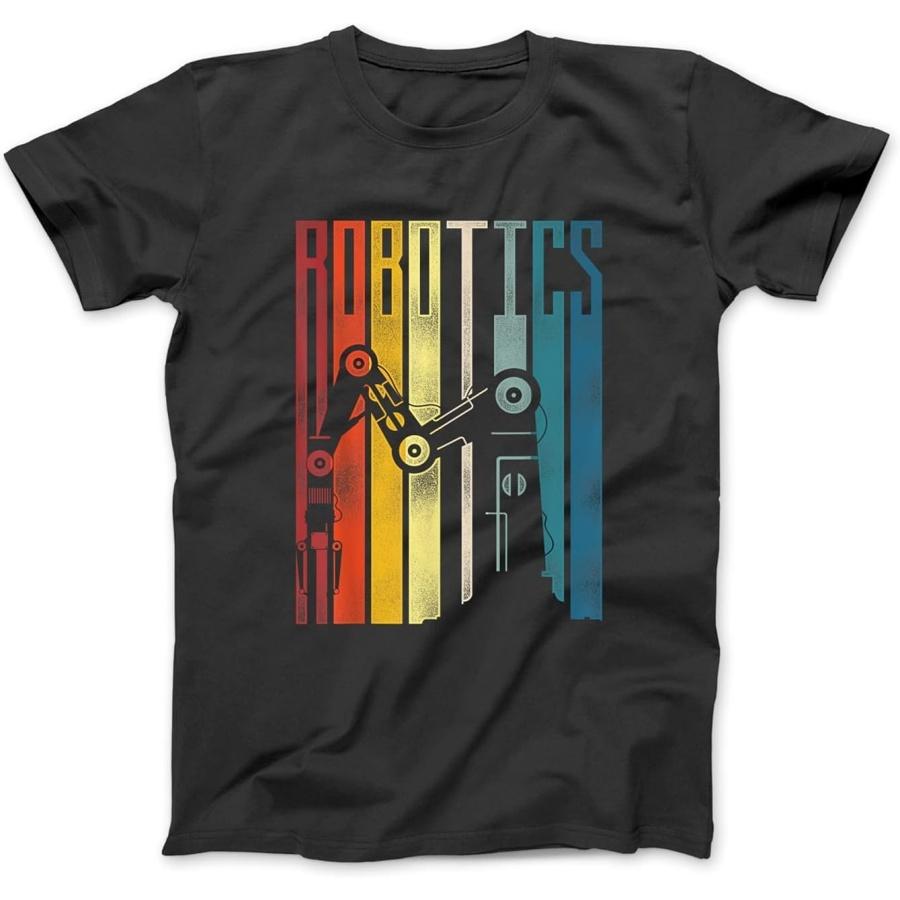 Robot Robotics Engineer Retro Vintage Robotics T-Shirt NVY Men s, Women s Unisex Longsleeve Tanktop Hoodie XXXXXL разноцветный