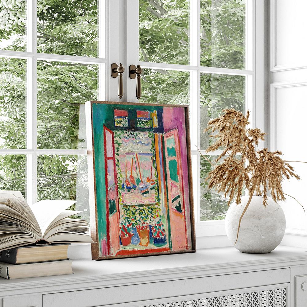Dekoracje retro Matisse Print Photo Window Wall Art Kolorowa dekoracja kwiatowa do domu