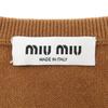 MIUMIU Excellent condition cashmere knit vest, brown, size 36, MMV042, made in 2012 Best 36 BrownUsed