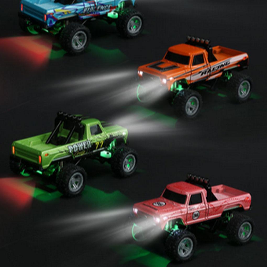 ABS 1/64 Mini Rc Monster Truck With Trailer 4G Remote Control USB Rechargeable Alloy Housing
