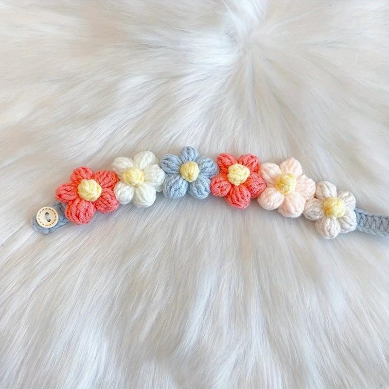 Pet Woven Collar Woolen Collar Cute and Beautiful Pet Collar Cat Collar Dog Neck Collar