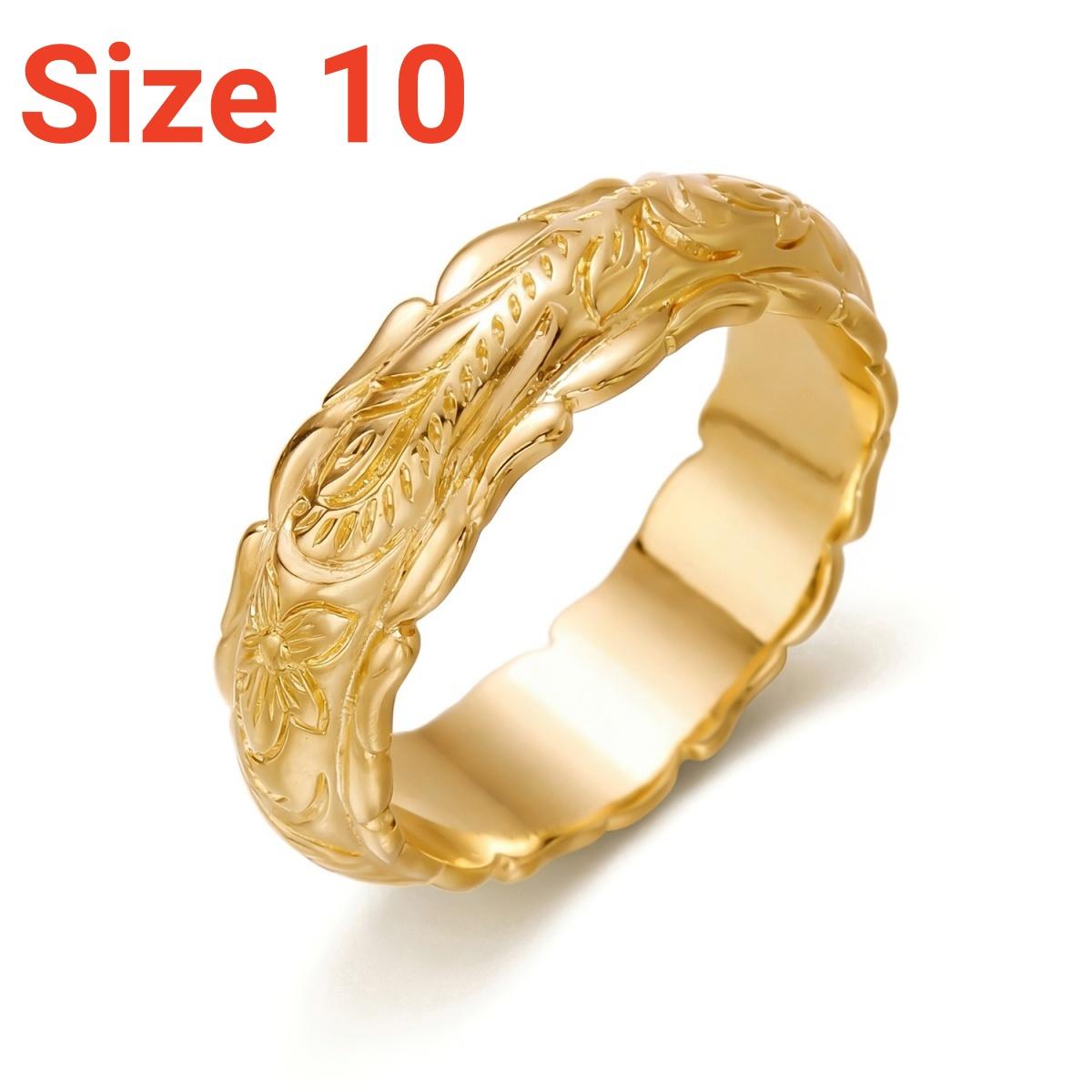 

Temperament Elegant Rose Flower Pattern Rings For Women Men Minimalist Delicate Floral Finger Ring Wedding Bands Party Jewelry