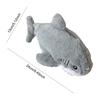 Cute Fluffy Pen Bag Large Capacity Plush Shark Stationery Bag Portable Kawaii Pencil Bag for School Office Supplies