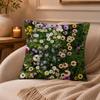 Daisy Cushion Cover Anti-dustmite Pillowcase Invisible zipper silky short plush Sofa cushion cover