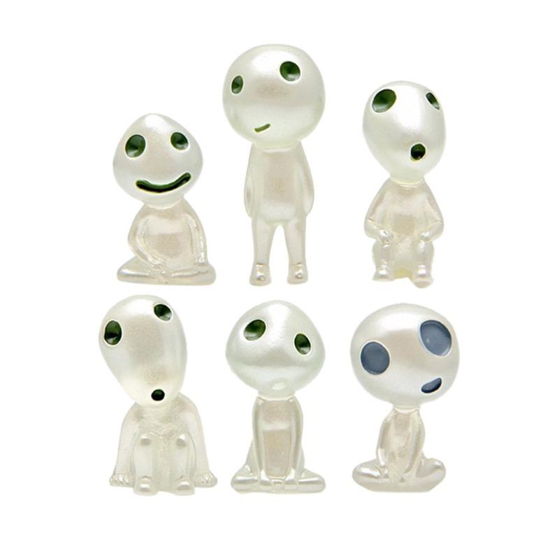 10PCS Luminous Tree Elves Mononoke Micro Landscape Figure Ornament Glowing Miniature Gardening Potted Decor