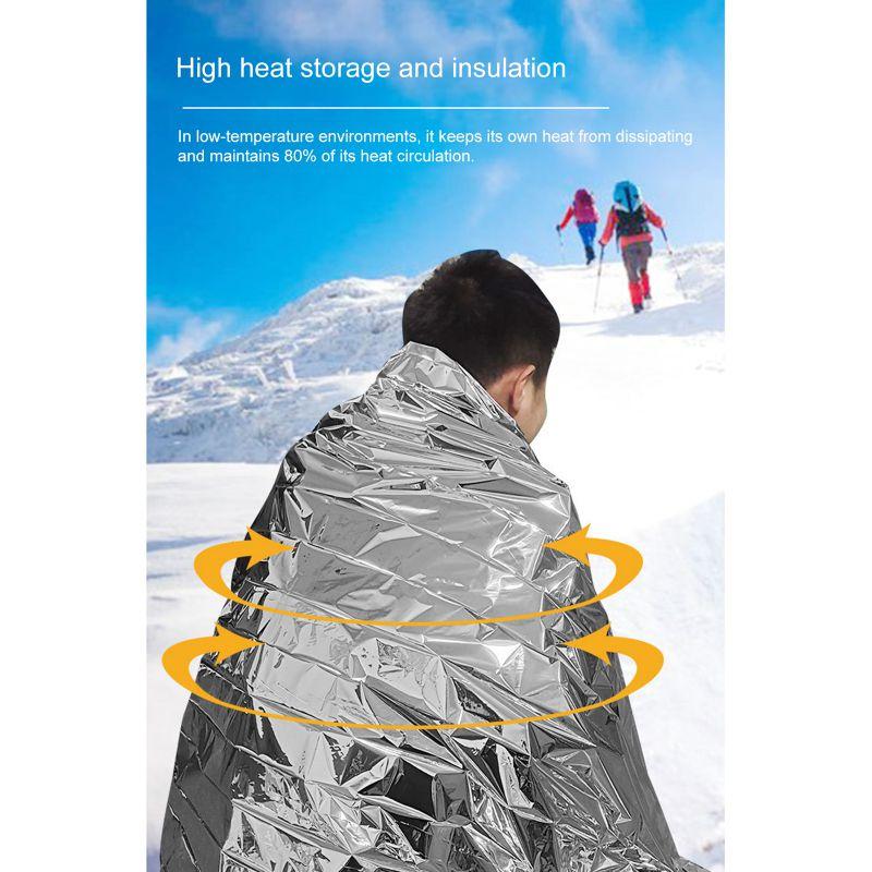 5 Stück Thermodecke Notfalldecke Wasserdicht und Winddicht Überlebensdecke 130*210cm