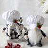 Christmas decorations creative dwarf chef doll festival plush doll chef's day faceless doll