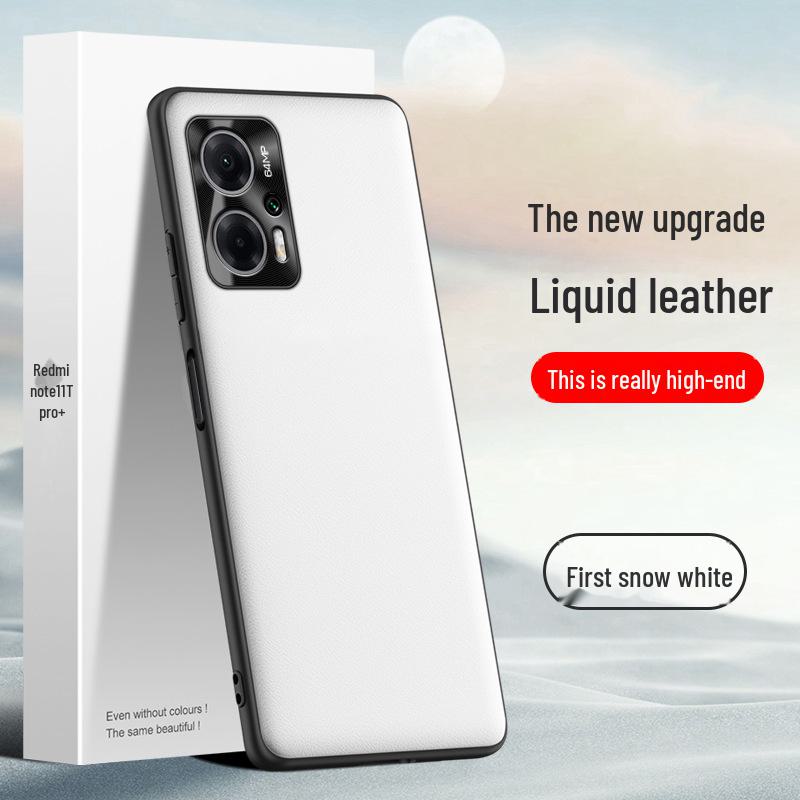 Redmi Note 11T Pro Liquid Leather Shell Protective Case - Anti-Fall, One-Piece Design, Fits Perfectly.