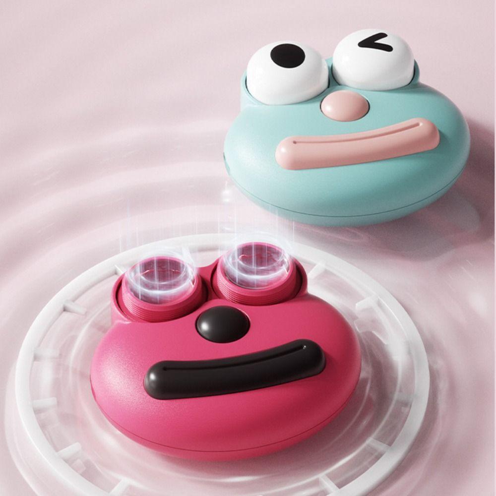 

Automatic Contact Lenses Cleaner Portable Remove Tear Protein Cleaning Machine синій