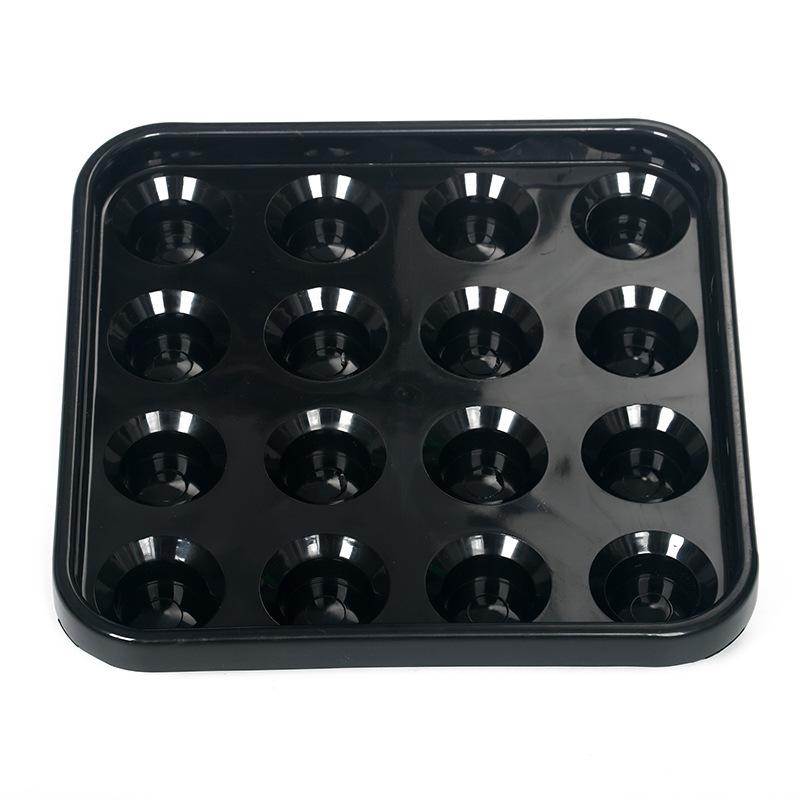 1pcs Black 16-Hole Standard Snooker Billiards Tray Storage Rack For Billiards Carrying Transporting Ball Tray Billiards Rooms