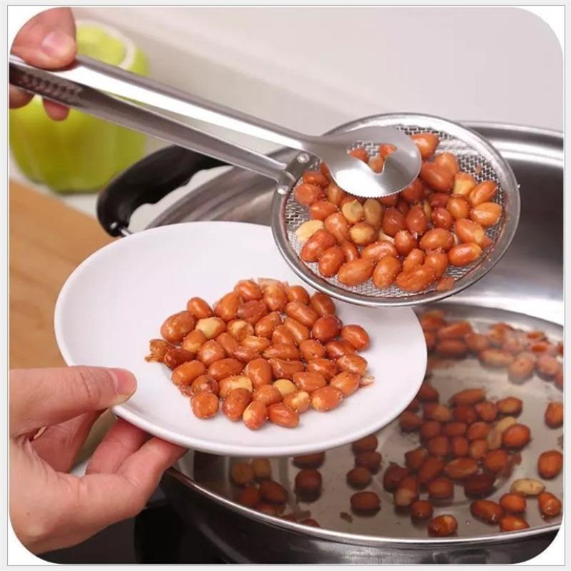 Multifunkční filtrační lžíce s klipem Food Kitchen Olej-Frying Salát Grilovací filtr