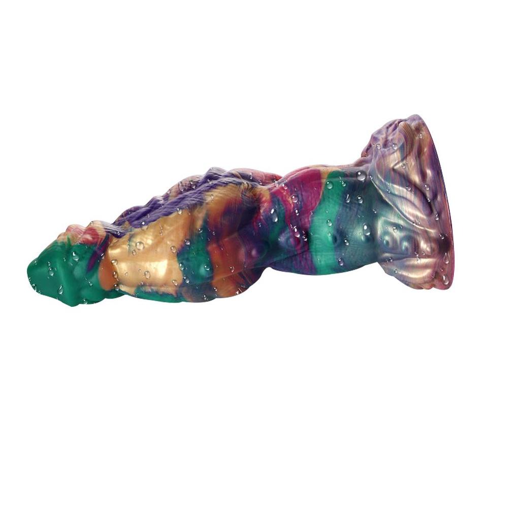 Extra dicker Silikon-Grüner Riese Dildo & Anal Plug für alle Geschlechter