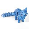 Plastic Material Articulated Cats Doll Big Eyes Cute Cat Figure 3D Printed Cat Model  Home Decor