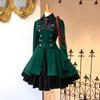 Renaissance Retro Langarm Schleife Rüsche Cosplay Kleid