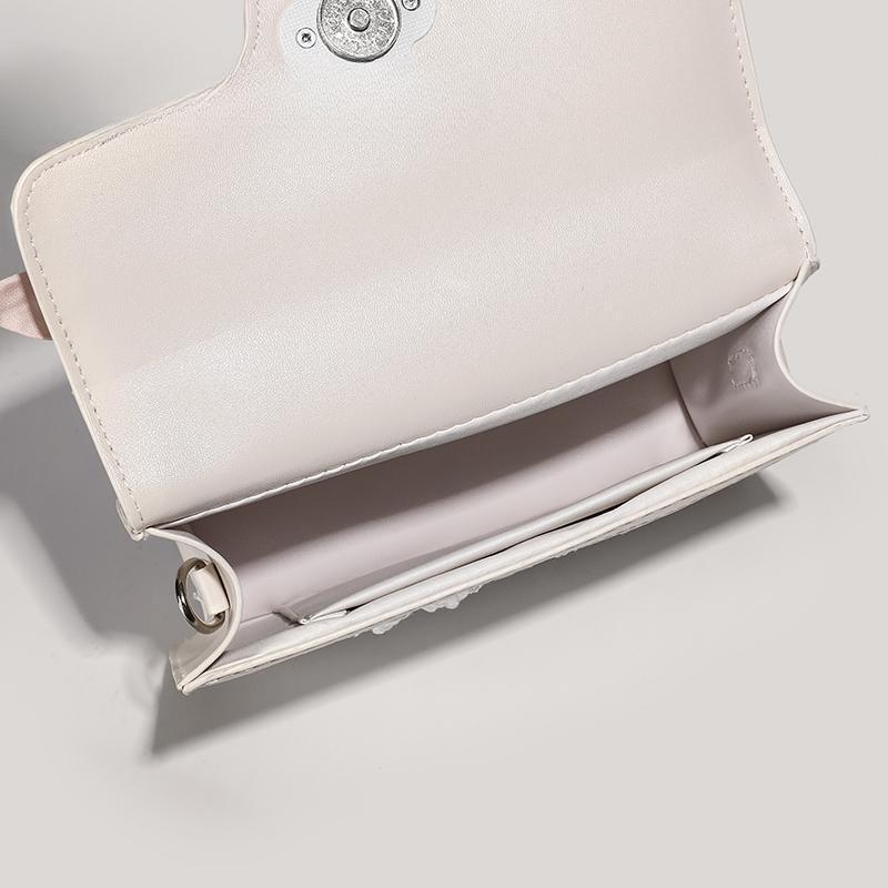 Bolsas Femininas Bolsas Femininas Borlas Pequena Bolsa Quadrada Design de Nicho Moda Bolsa de Mão Transversal