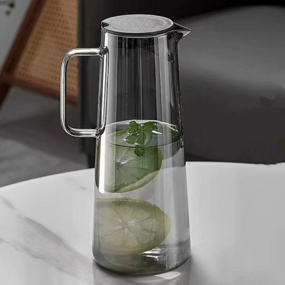 with Lid Water Pitcher Large Capacity Iced Tea Pitcher Milk Bottle Juice Kettle Office