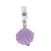 Glitter Seashell Badge Reel Retractable ID Card Badge Holder Name Tag Work Alligator Clip for Teachers Office Staff Nurses
