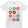 Camiseta Novedad para Hombre Diseño de Rosquilla Algodón Hilado en Anillo Corte Regular Camiseta