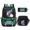 Demon Hunters Peripheral Printing Children's Fashion Backpack Cross-border Large Capacity Primary and Secondary School Student Leisure School Bag Set