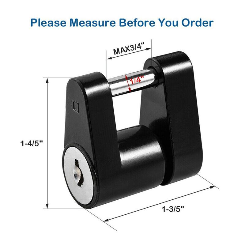 Cross-Border Trailer Accessories 1/4 Inch Small Trailer Lock Trailer Hook Connector Locks RV Truck Connector Truck Accessories