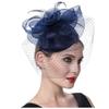 Women Girls Mesh Fascinators Hat Cocktail Party Headband Headpiece Wedding Hat