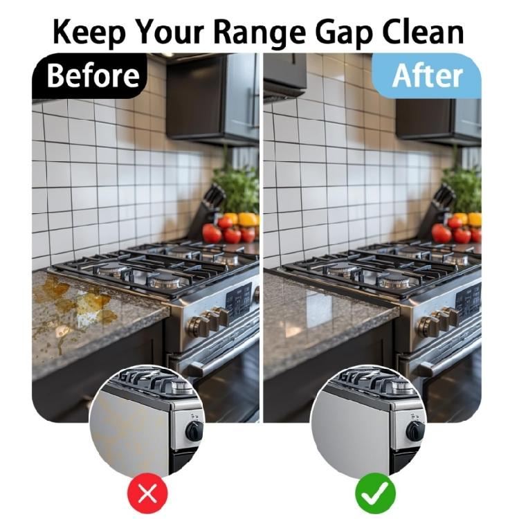2 Pieces Kitchen Stove Space Filler For Range Counter Sealing And Cleaning