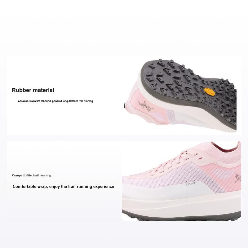 Arcteryx Sylan Comfortable Versatile Durable Rebound Low-Top Trail Running Shoes Women sneaker Pink White X000009032-Alpine Rose