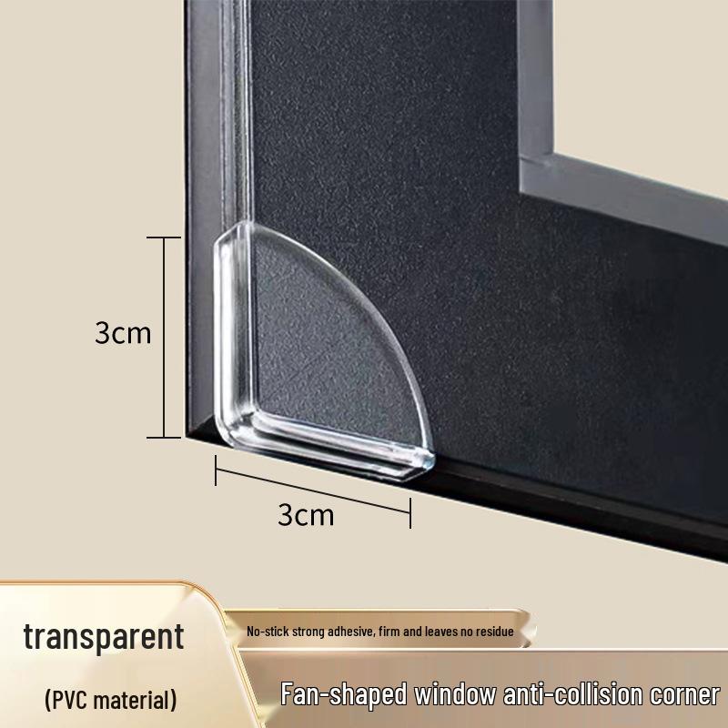 Assorted Transparent Silicone Corner Protectors: Soft Bumpers for Tables, Walls, Corners, Edges, and Windows