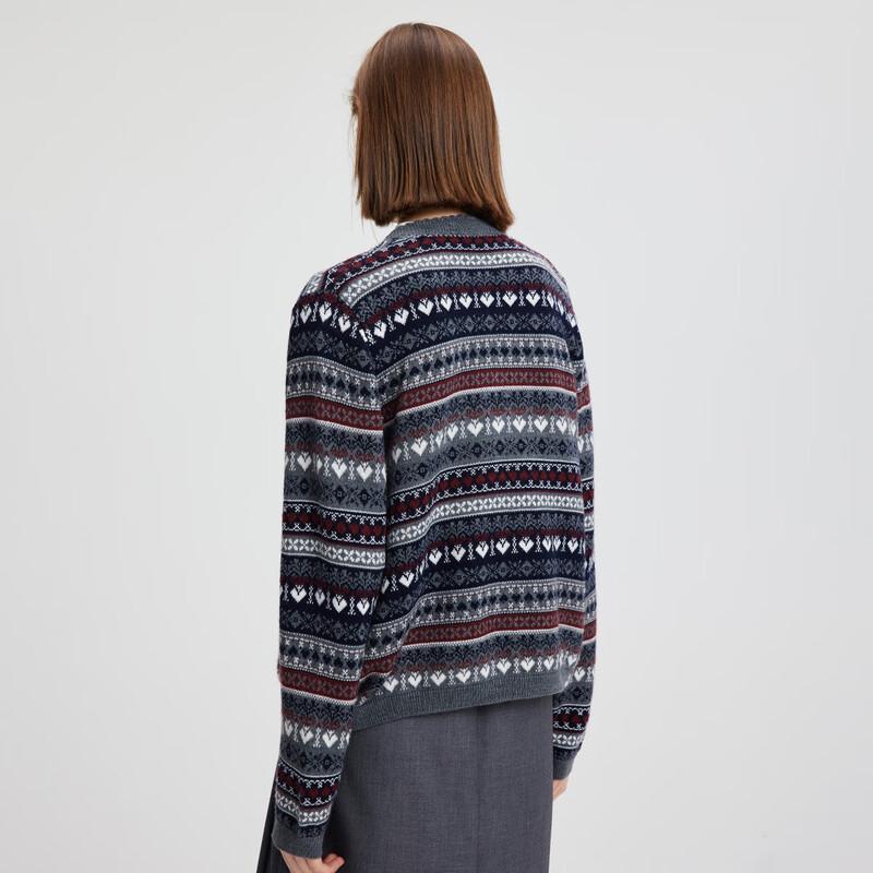 Navigare Women's Autumn/Winter Long-Sleeved Cardigan Sweater 2134094212