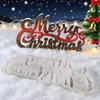Christmas Letter Hanging Decors Silicone Mold With 3D Design For Holiday Baking Crafts Holiday Party Ornamentation