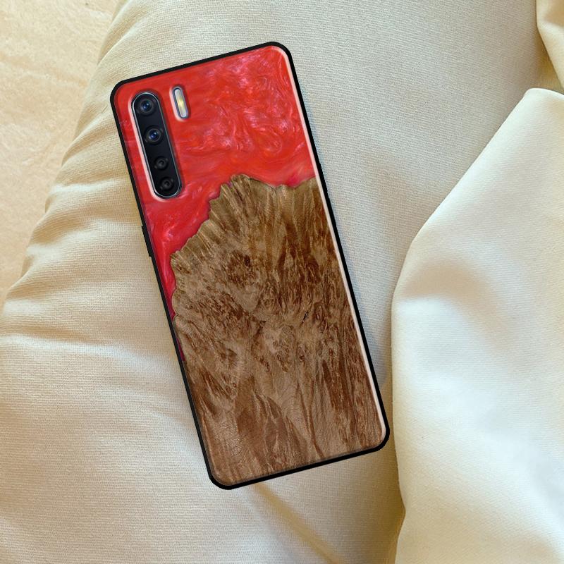 Reise Schutz Holz Harz Hülle Für Oppo A60 A80 A40 A15 A16 A17 A57 A94 A74 A54 A76 A96 A18 A38 A58 A78 A98 A6 A5 Pro