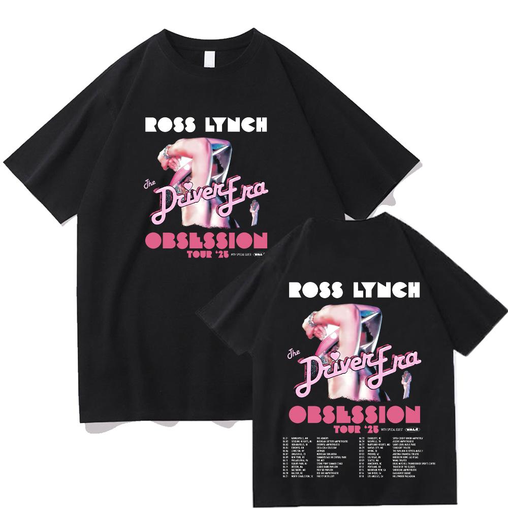 Ross Lynch Obsession Tour 2025 Tee Ross Lynch Fans Gifts T-shirts Trends Aesthetic Design Tshirt Unisex Summer Cotton Casual Top