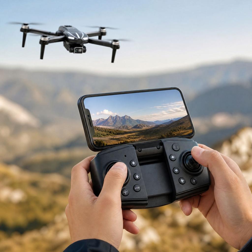 9 Drone with HD Camera, Brushless Motor, Positioning, Remote Control Quadcopter for Aerial Photography