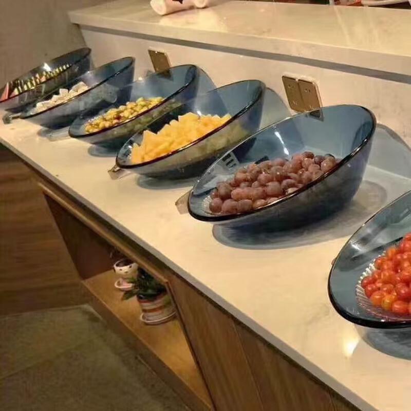Tempered Glass Sashimi Salad Serving Bowl Standard