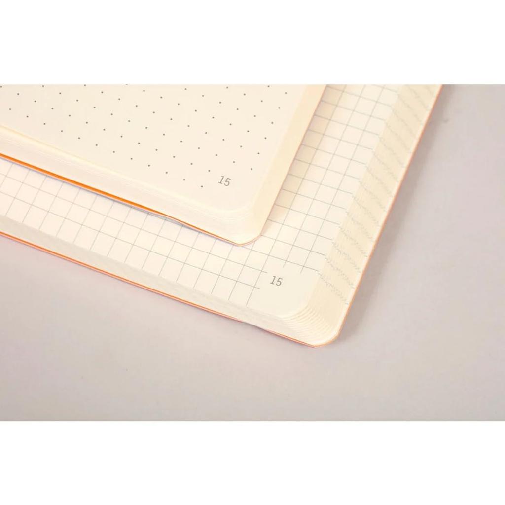 Rhodia Rhodiarama Goal 240 Dotted Italian Leather Fuchsia Pink Book, A5, Pages, Grid, Cover, (CF117809)