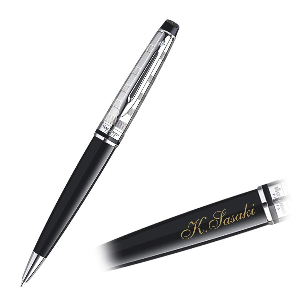 

Personalized Waterman Ballpoint Pen Expert Deluxe Black CT Official Import