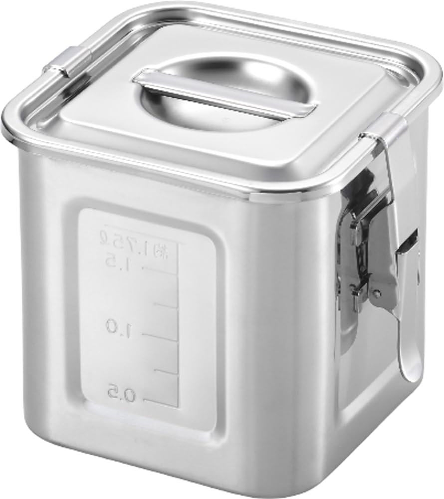 

Yoshikawa Square Kitchen Pot with Gasket and 1104499 Hook, 13.5cm,